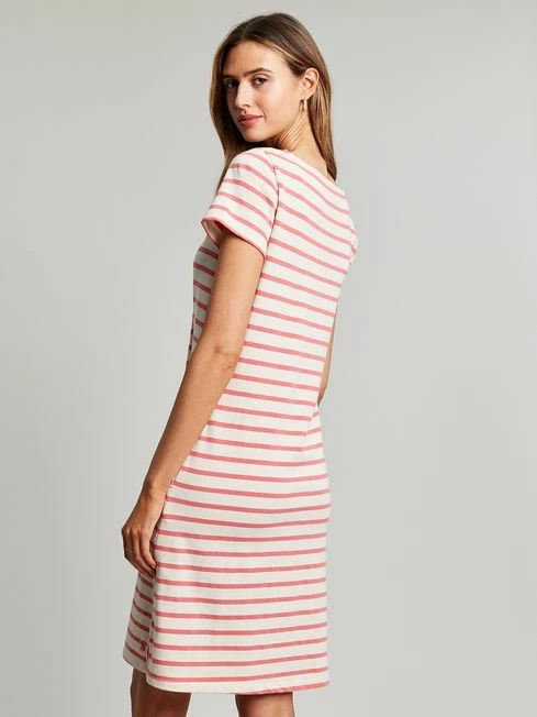 Pink Henley Button Down A-Line Dress 4 Pink Henley Button Down A-Line Dress - Image 2