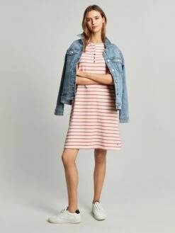 Pink Henley Button Down A-Line Dress 12 Pink Henley Button Down A-Line Dress -UK Clothing Sales 2024 T61770s4