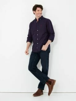 Joules Blue The Foxton Classic Fit 5 Pocket Denim Jeans -UK Clothing Sales 2024 U32907s3