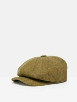 Green Tweed Baker Boy Hat -UK Clothing Sales 2024 U75 291s4
