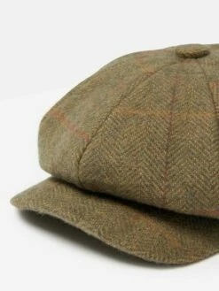 Green Tweed Baker Boy Hat -UK Clothing Sales 2024 U75 291s5