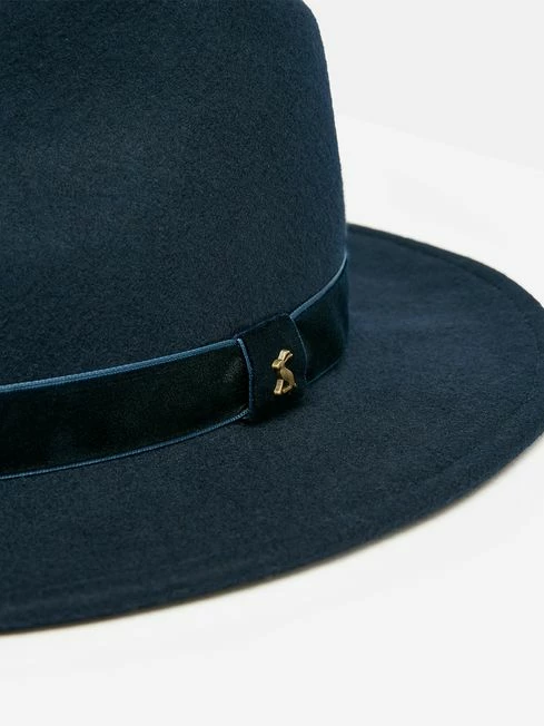 Navy Blue Fedora Hat 6 Navy Blue Fedora Hat - Image 4
