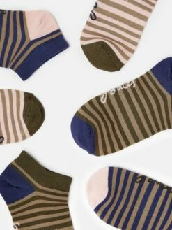 Pink 3 Pack Trainer Socks -UK Clothing Sales 2024 U75289s2