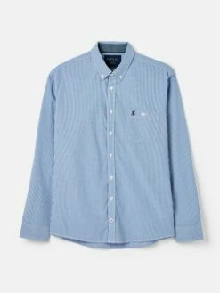 Abbott Blue Long Sleeve Classic Fit Poplin Shirt -UK Clothing Sales 2024 U75387s5